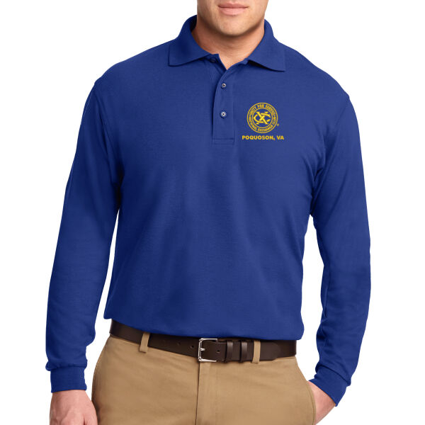 Unisex/Mens Port Authority® Silk Touch™ Longsleeve Polo Thumbnail