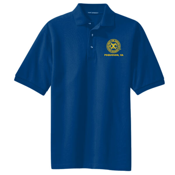 Unisex/Mens Port Authority® Heavyweight Cotton Tall Pique Polo Thumbnail