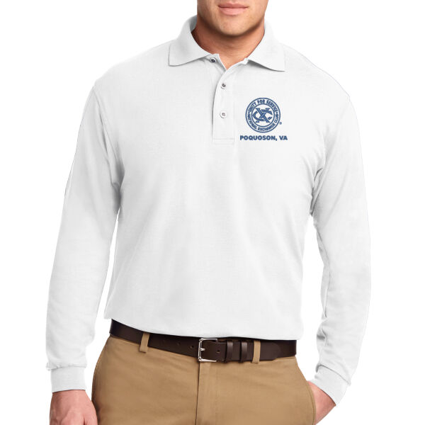 Unisex/Mens Port Authority® Silk Touch™ Longsleeve Polo Thumbnail